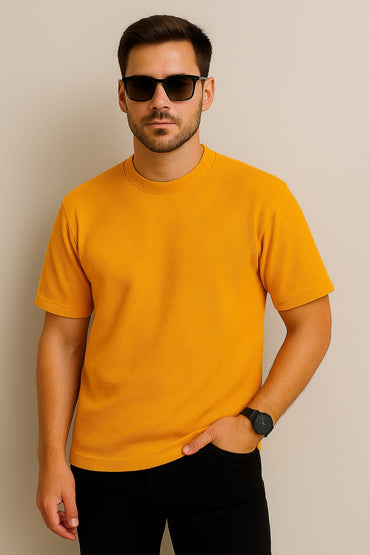2706-FX Back Print T Shirt Men-Orange