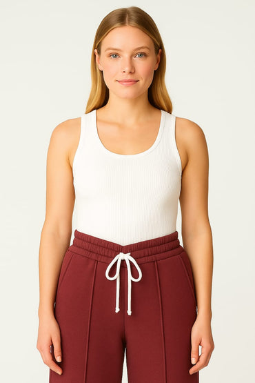 2703-FX Dipped Hip V-Pleated Trouser For Women-Burgundy