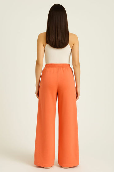 2705-BH Wadrobe Essentials Wide Leg Flare Trouser-Orange