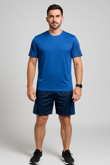 2717-JM Menβs Activewear Twin Set-Royal Navy