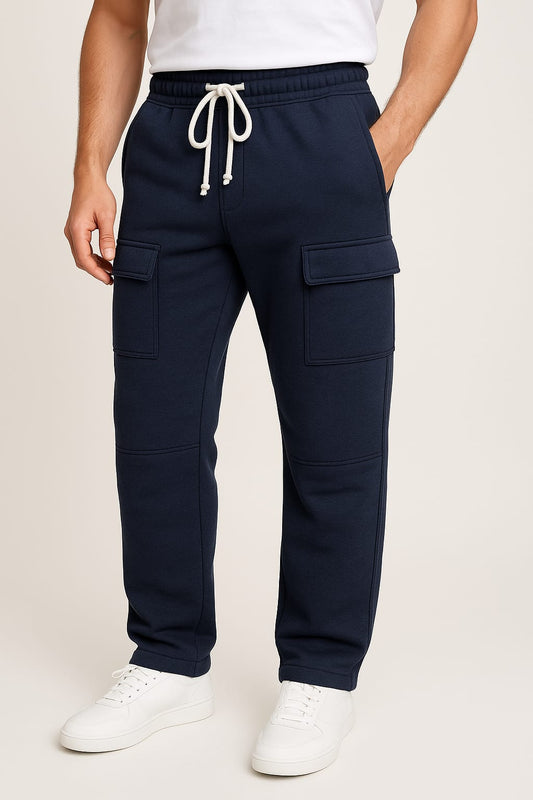 2709-FX Straight Pocket Trouser Men-Navy