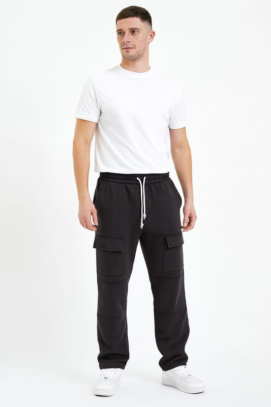 2709-FX Straight Pocket Trouser Men-Black