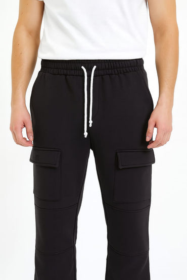 2709-FX Straight Pocket Trouser Men-Black