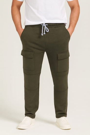 2709-FX Straight Pocket Trouser Men-Olive
