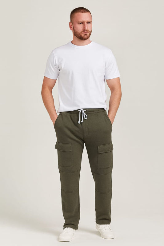 2709-FX Straight Pocket Trouser Men-Olive