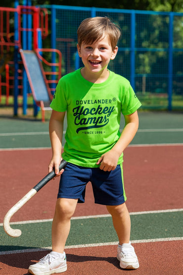 2718-Osk Hockey Camps Since 1996 Print T Shirt Kids-Green