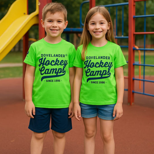 2718-Osk Hockey Camps Since 1996 Print T Shirt Kids-Green