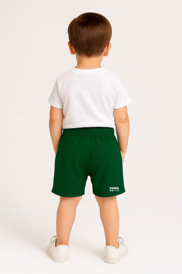 2719-Osk Training Shorts For Kids-Bottle Green