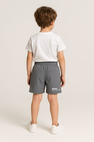 2719-Osk Training Shorts For Kids-Grey