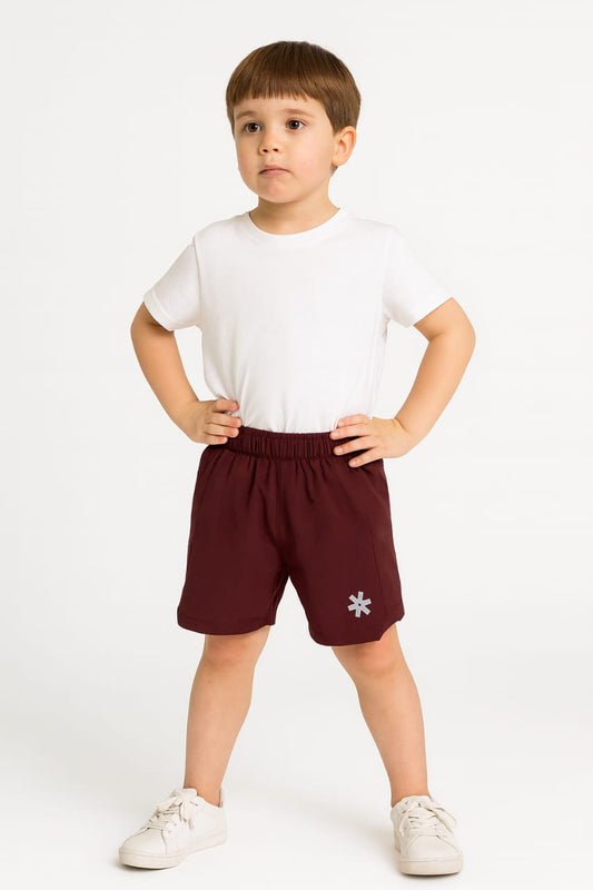 2719-Osk Training Shorts For Kids-Burgundy