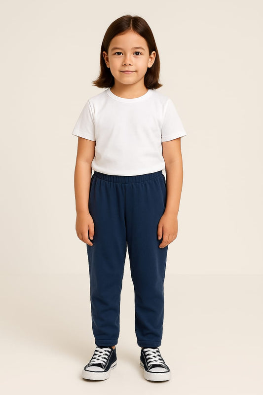 2740-JM Cotton Trousers For Kids-Navy