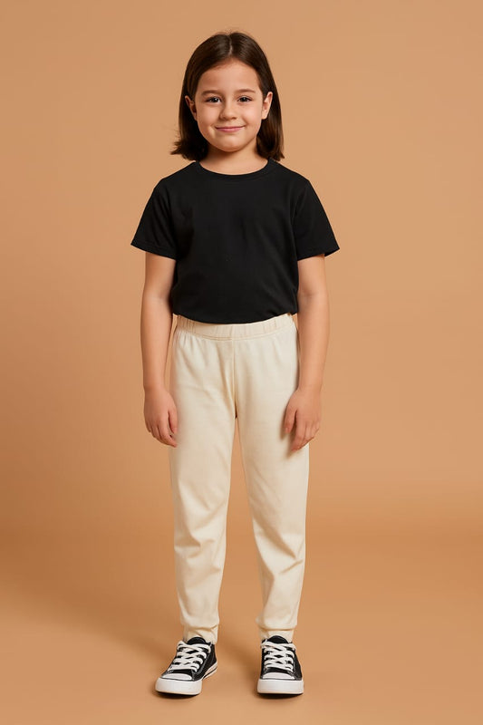 2740-JM Cotton Trousers For Kids-Beige