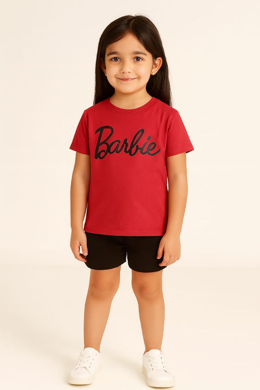 2743-JM Barlie Printed T Shirt For Kids-Red