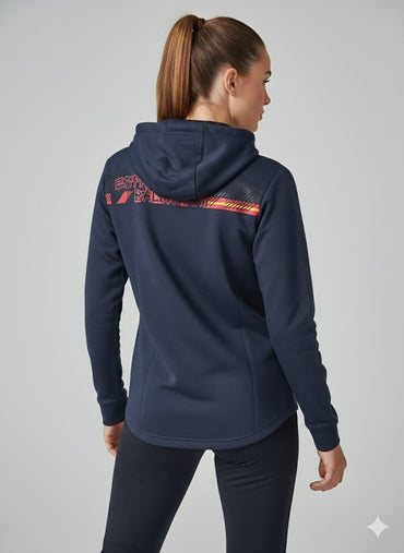 2757-JM Fed Espana Free Time Pullover Hood Women-Navy