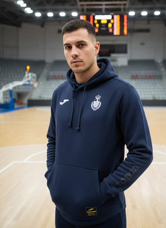 2757-JM Fed Espana Free Time Pullover Hood Men-Navy