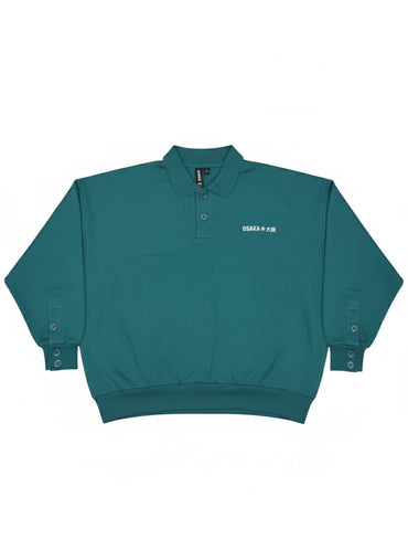 2762-Osk Men Polo Sweater-Teal