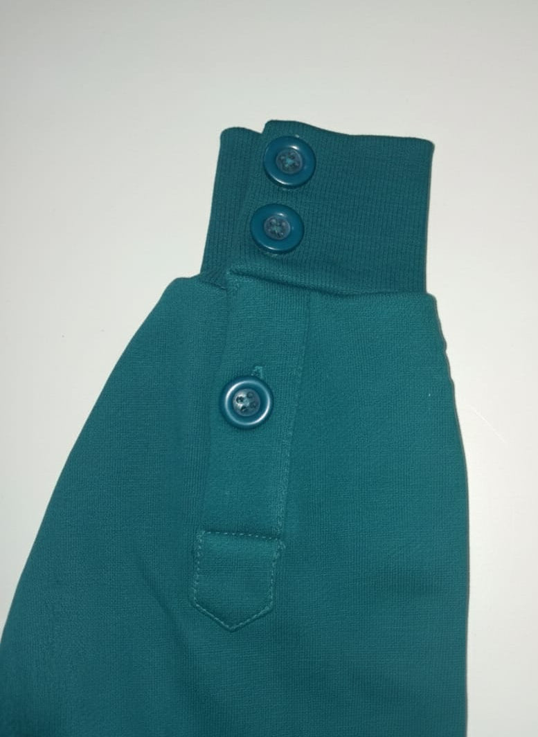 2762-Osk Men Polo Sweater-Teal