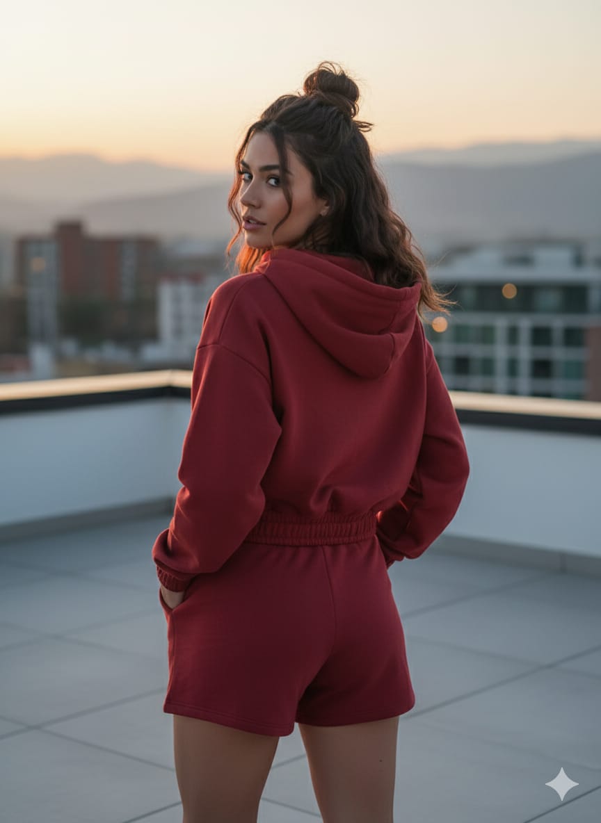 2760-Osk Women Full Zip Sweater-Brown