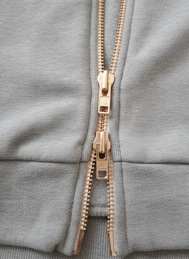 2768-Osk Men Full Zip Hoodie-Grey