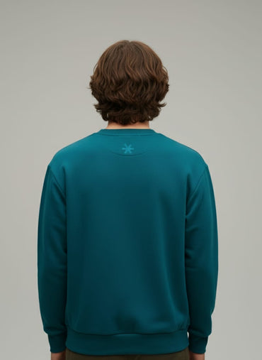 2779-Osk Men Boxy Sweat Shirt-Teal