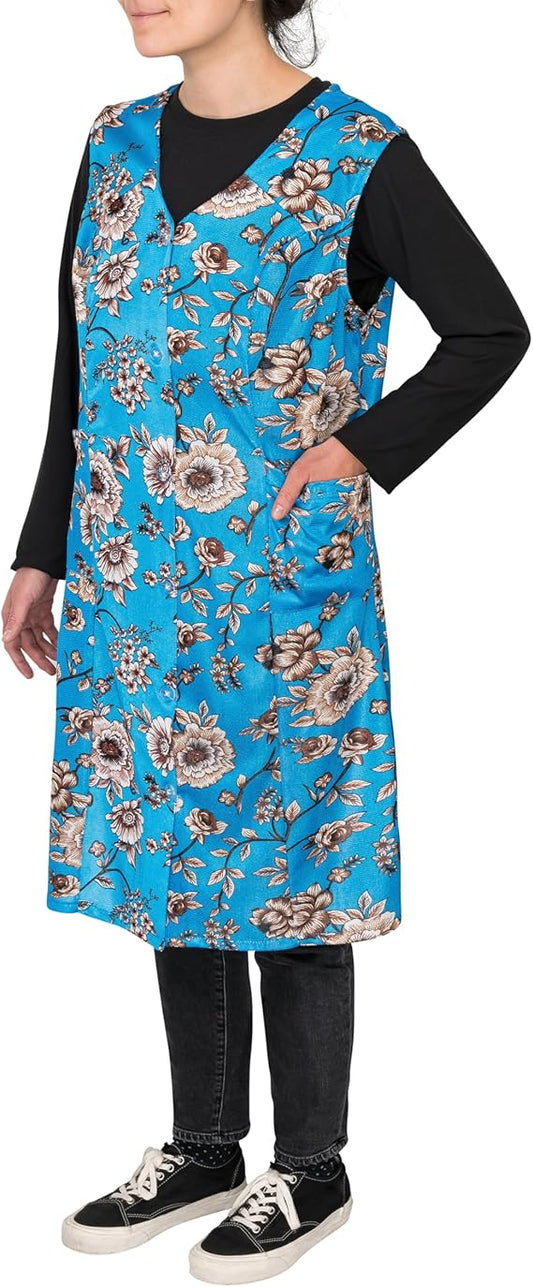 2713-Colourful Full-Length Apron for Women