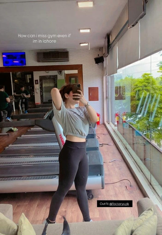 2701-Joma Croptop T Shirt Women-Grey