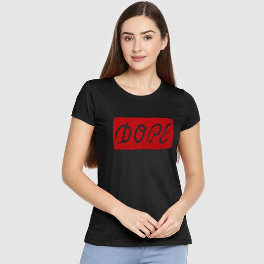 Dope Print T-Shirt For Women-0002
