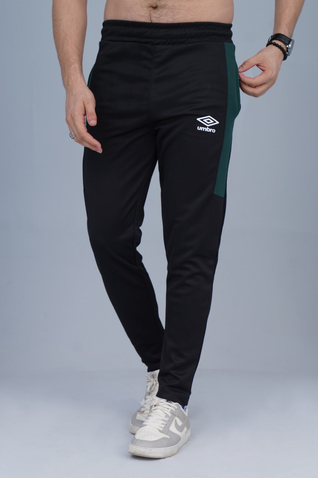2673-Umb Dry-Fit Side Panel Trouser-FX003-Black Green