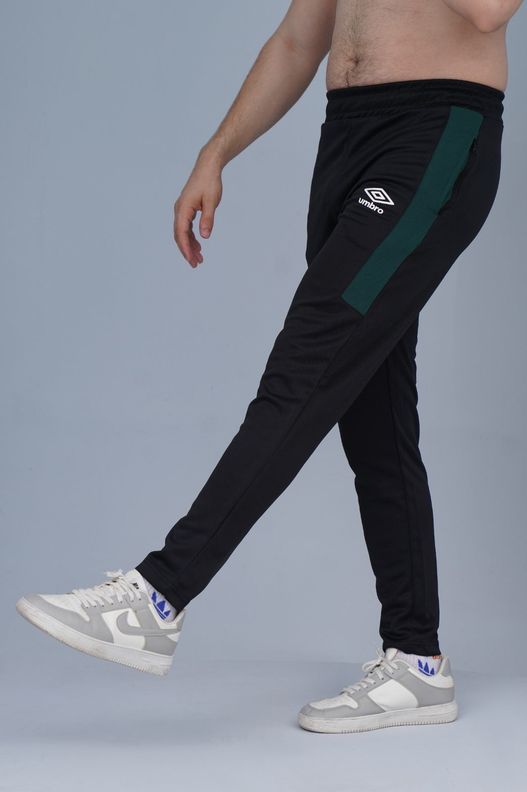 2673-Umb Dry-Fit Side Panel Trouser-FX003-Black Green