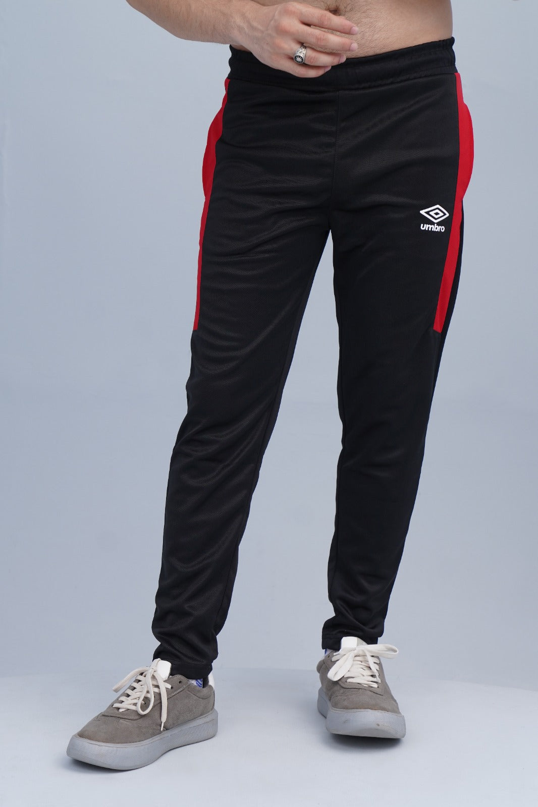 2673-Umb Dry-Fit Side Panel Trouser-FX003-Black Red