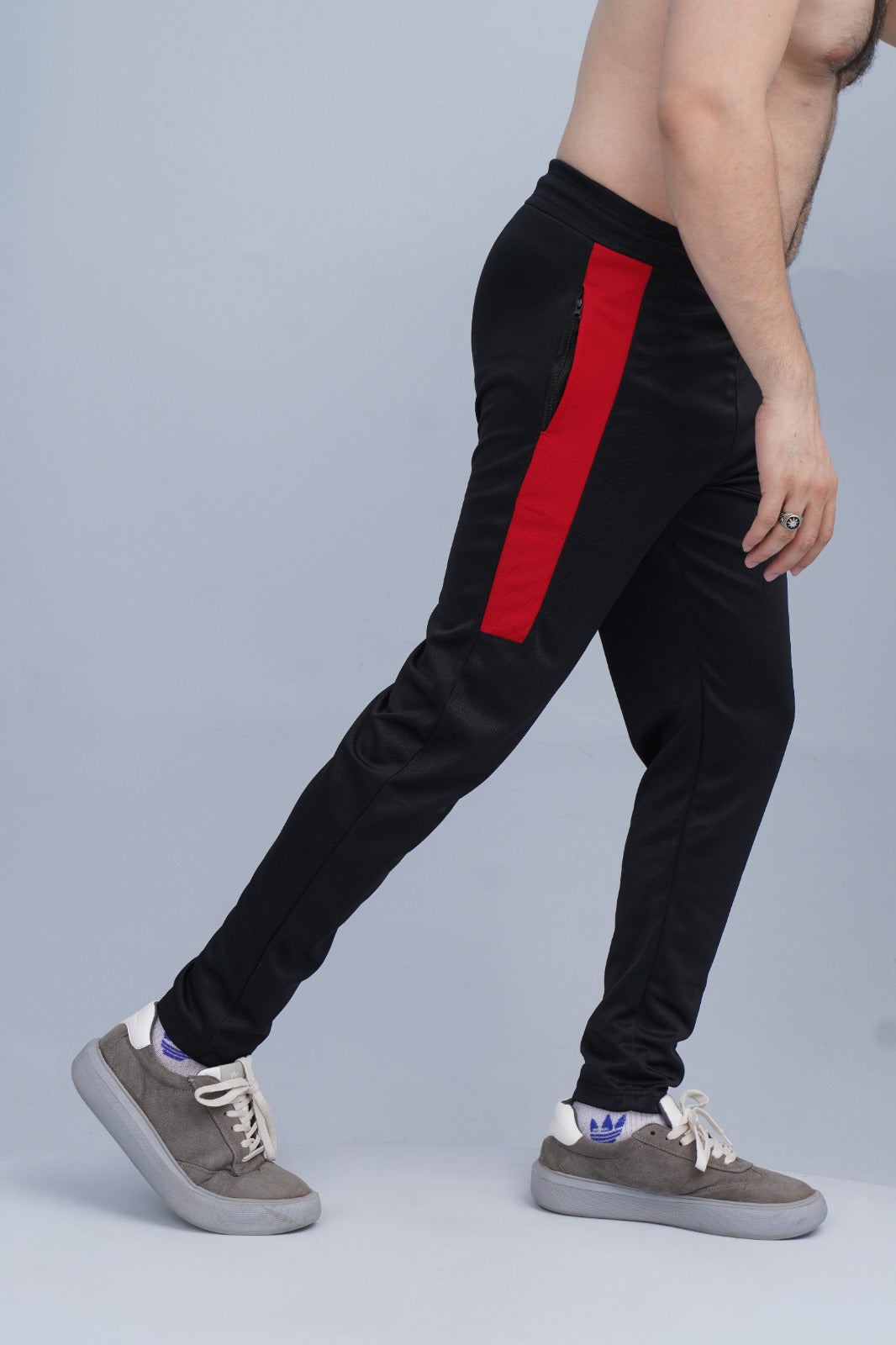2673-Umb Dry-Fit Side Panel Trouser-FX003-Black Red