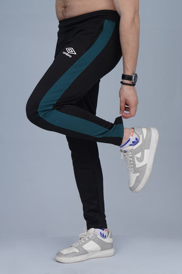 2449-Umb Dry-Fit Side Panel Trouser-FX002-Black Green