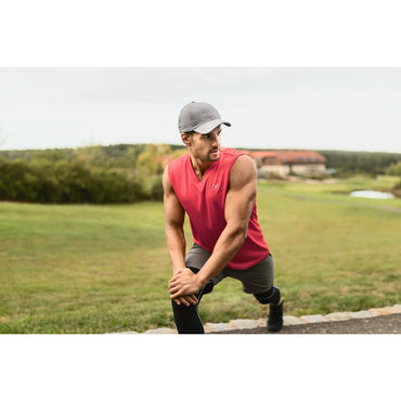 Cflex Activewear V-Neck TankTop-2453-Red