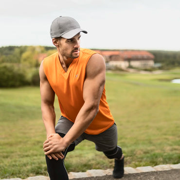 Cflex Activewear V-Neck TankTop-2453-Orange