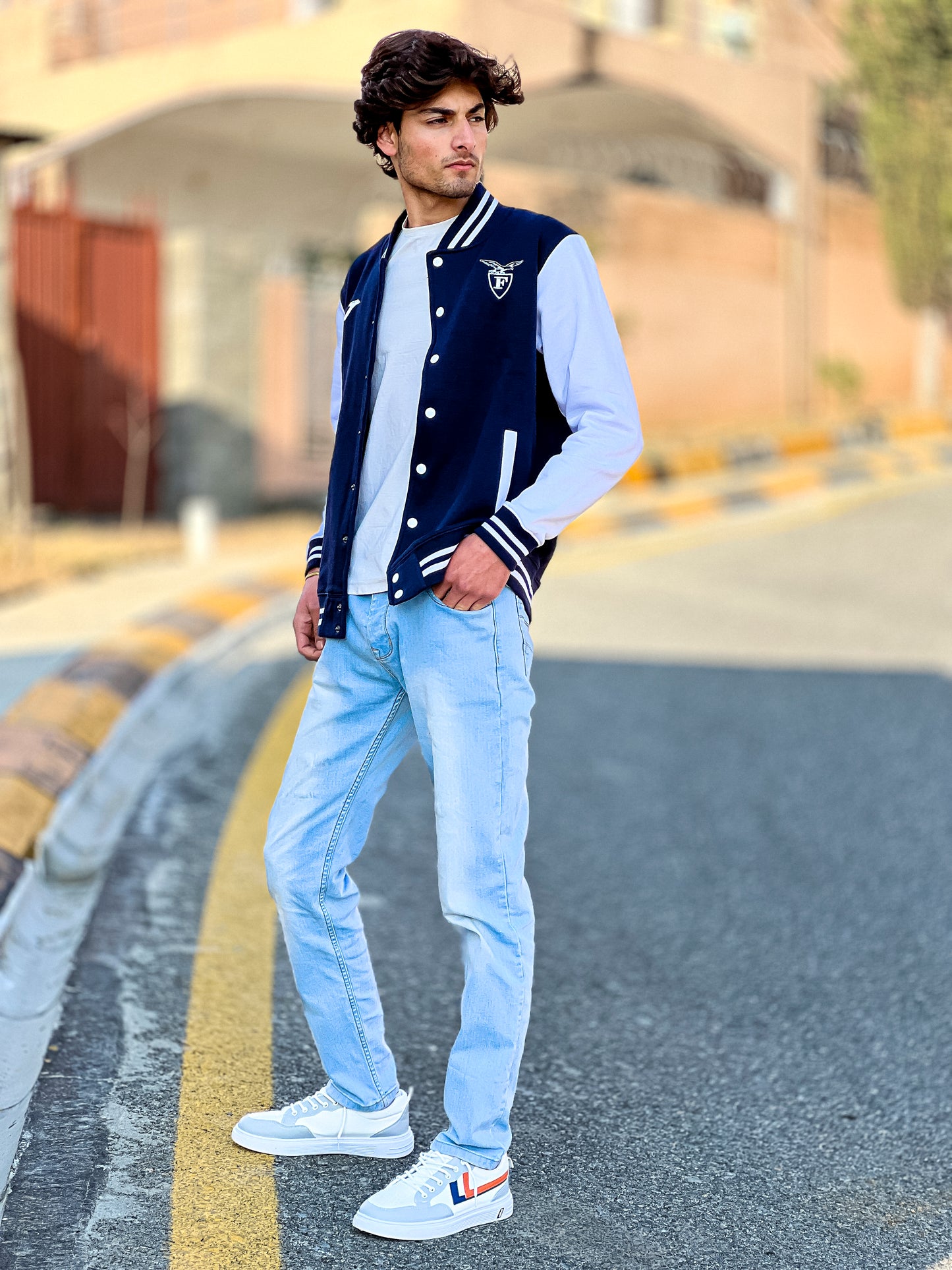 Joma Unisex Embroidered BaseBall Varisty Jacket -2594