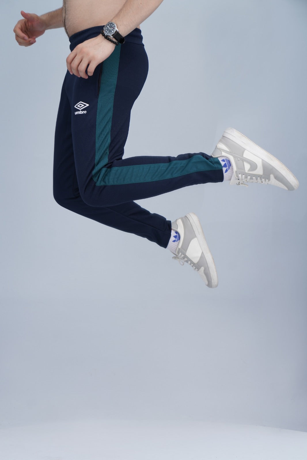 2449-Umb Dry-Fit Side Panel Trouser-FX002-Navy Green