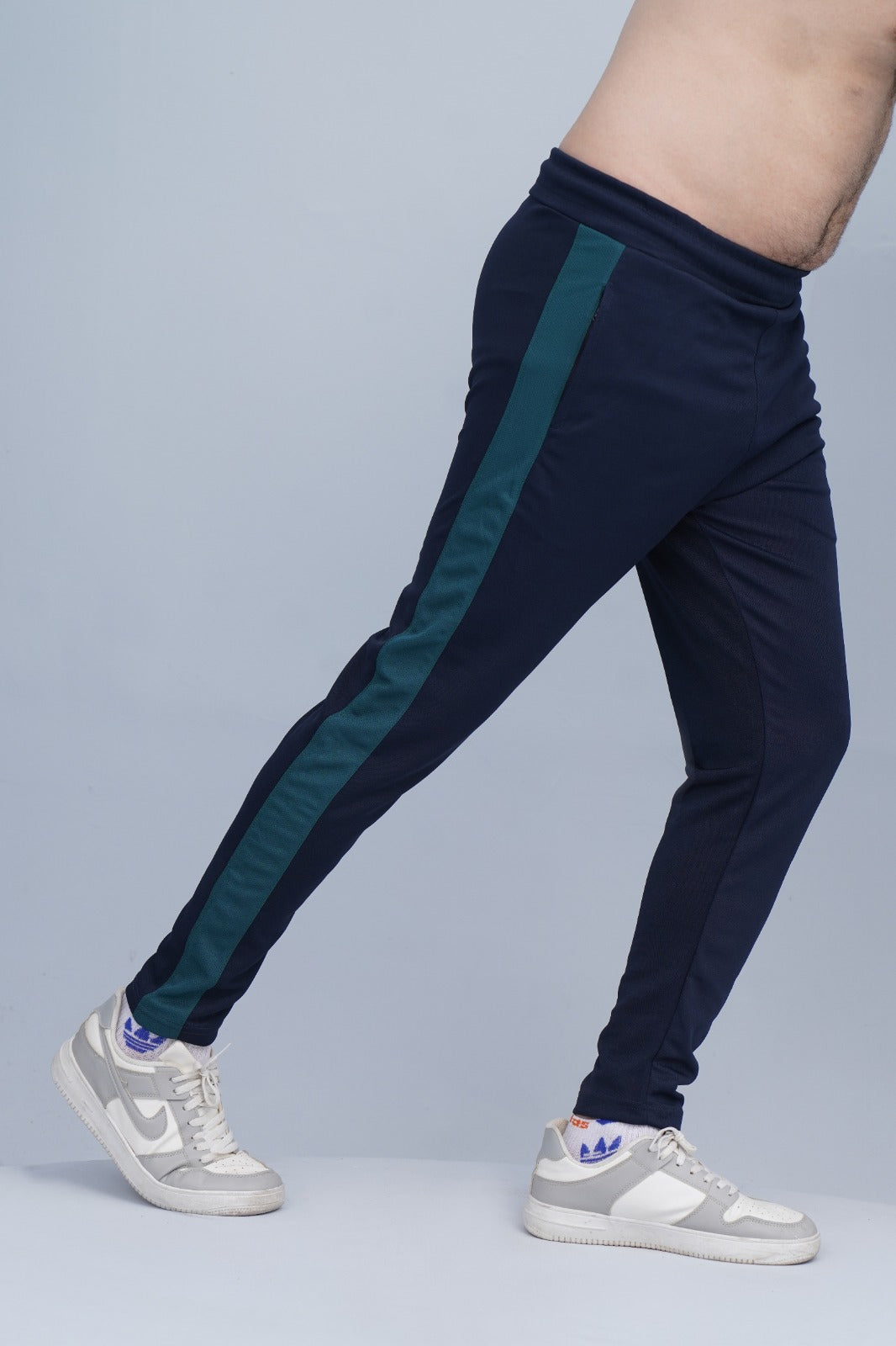 2449-Umb Dry-Fit Side Panel Trouser-FX002-Navy Green