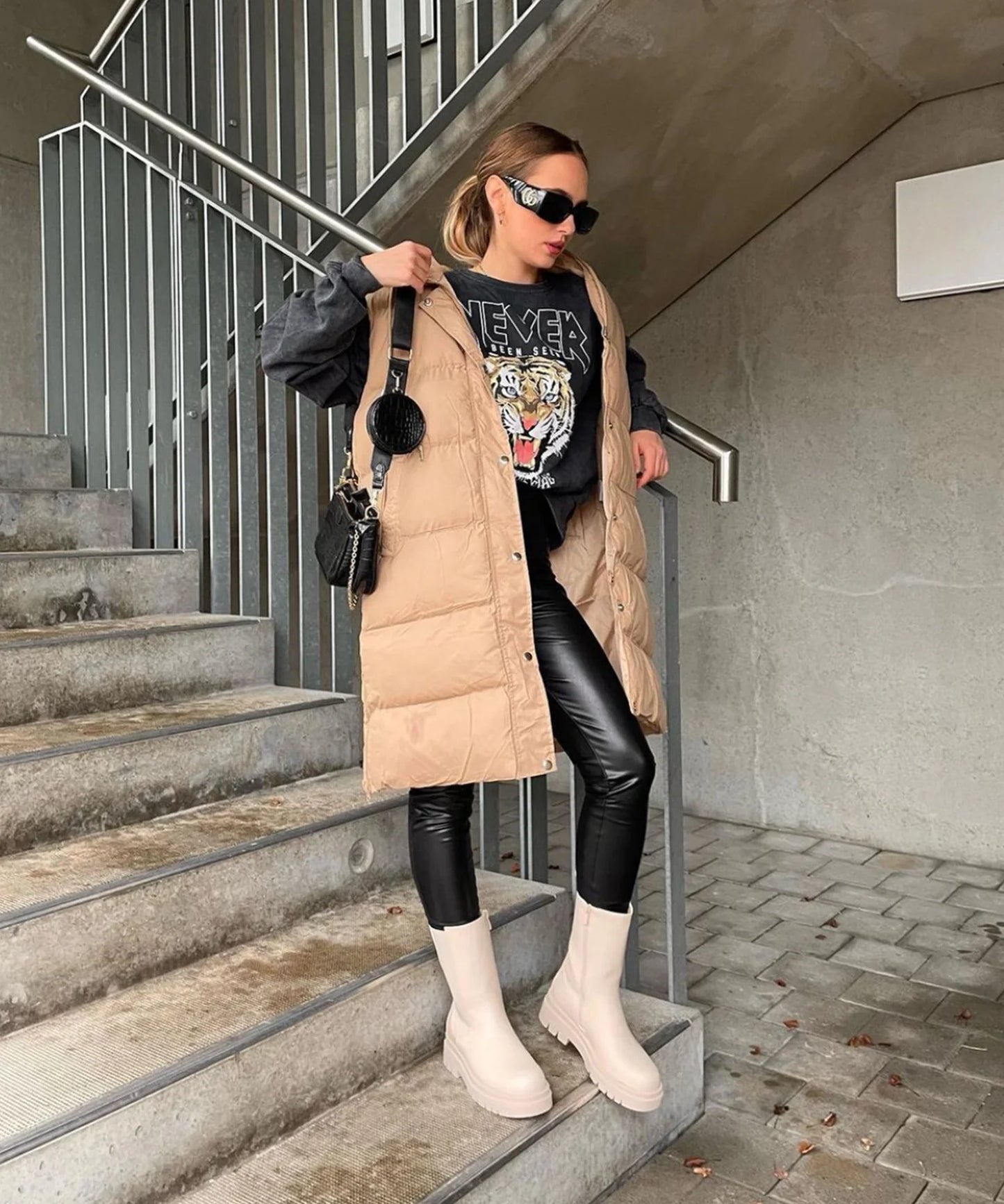 Ladypolitan Faux Leather Pant-LLGY-2138