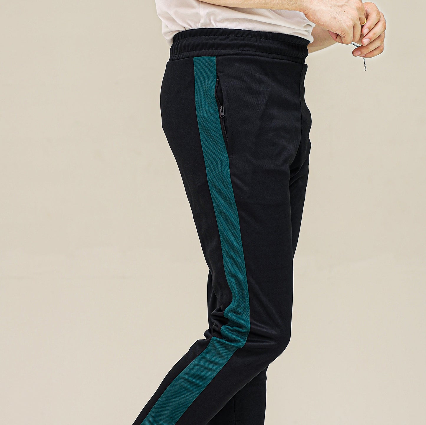 2449-Umb Dry-Fit Side Panel Trouser-FX002-Black Green