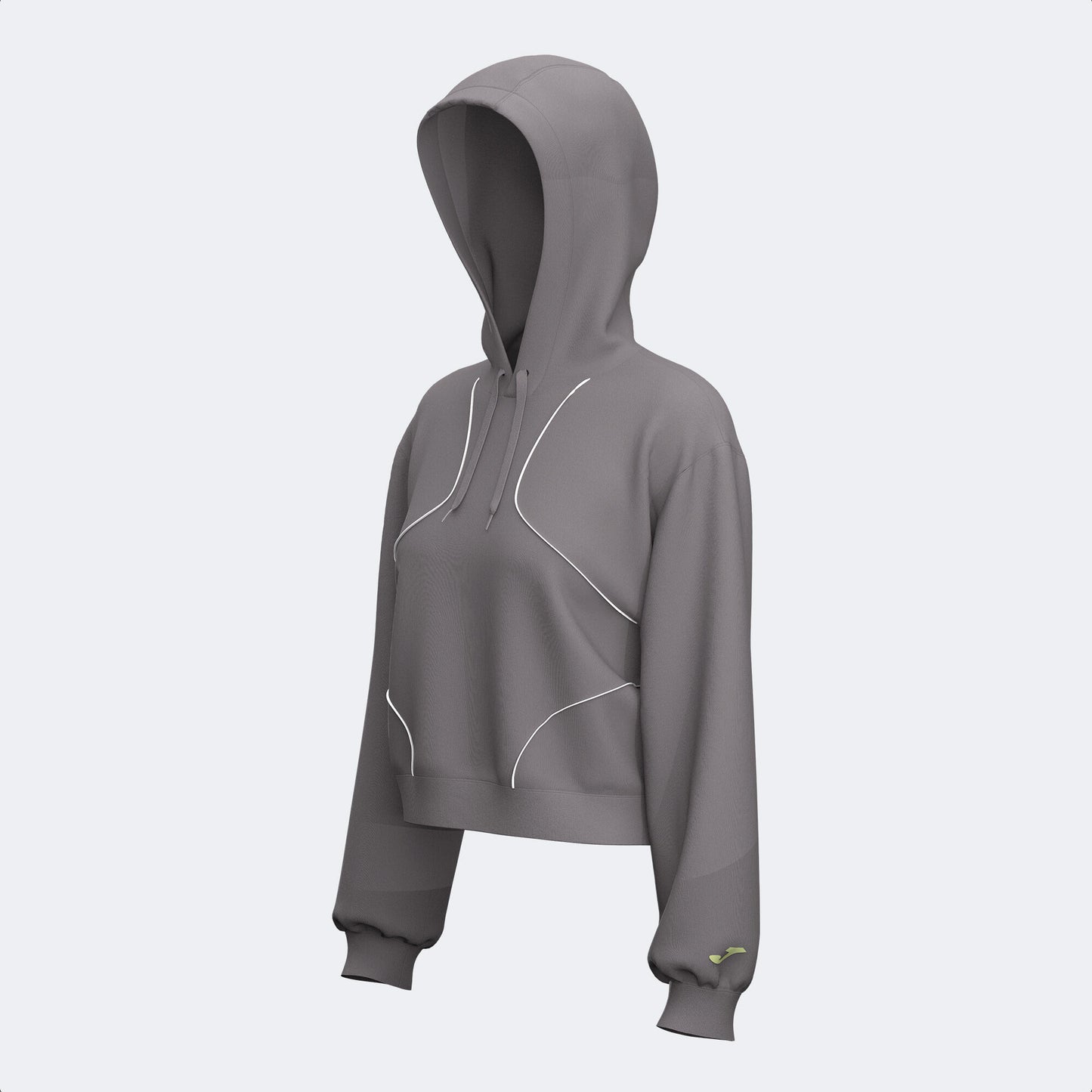 Joma U Tribe Cropped Hoodie For Women-2498-Anthracite