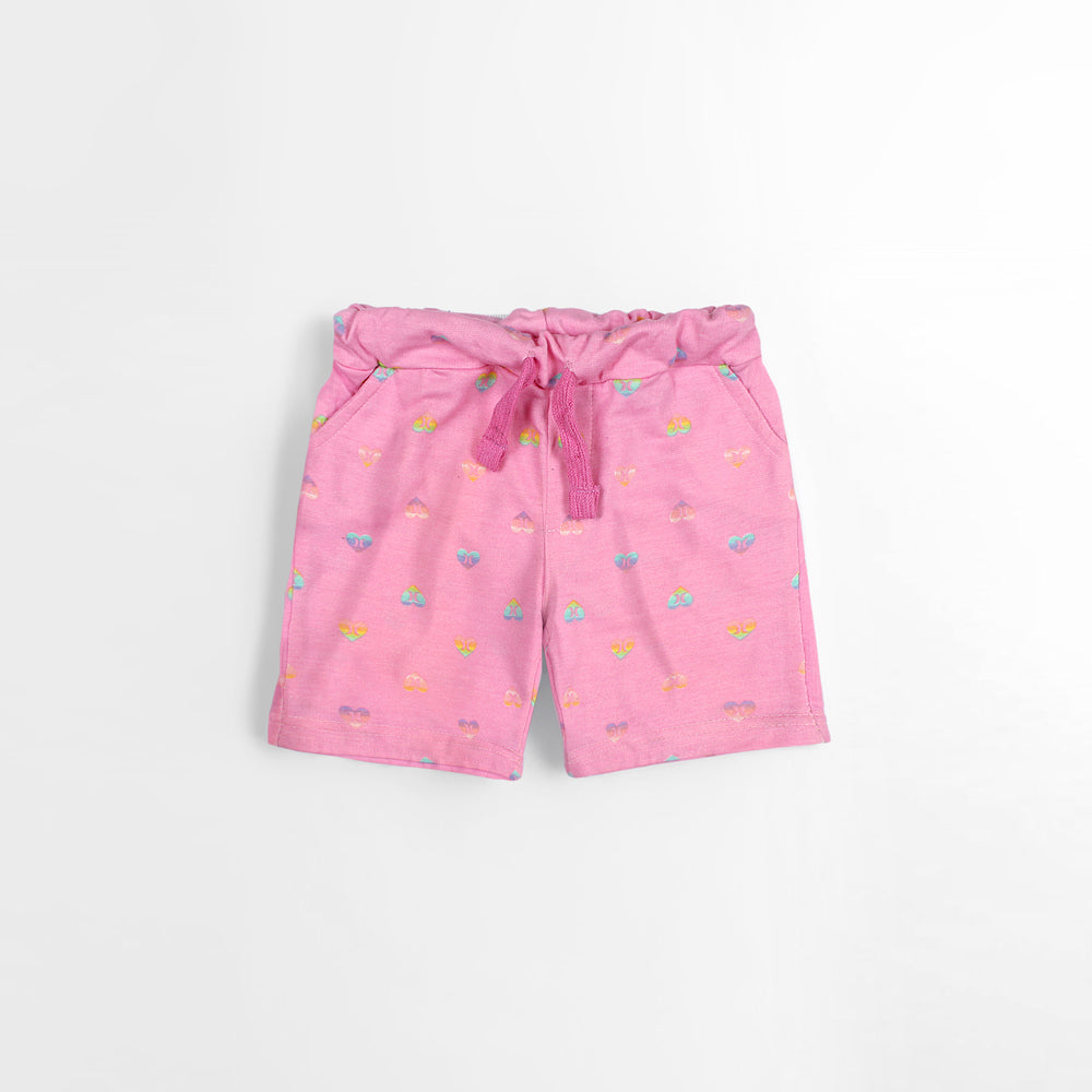 Leftie Mini Heart printed nicker-KNKR-0110-Pink - FactoryX.pk