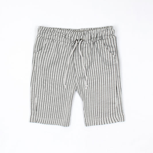 C&A Grey Black Strips Short-KSHR-2092