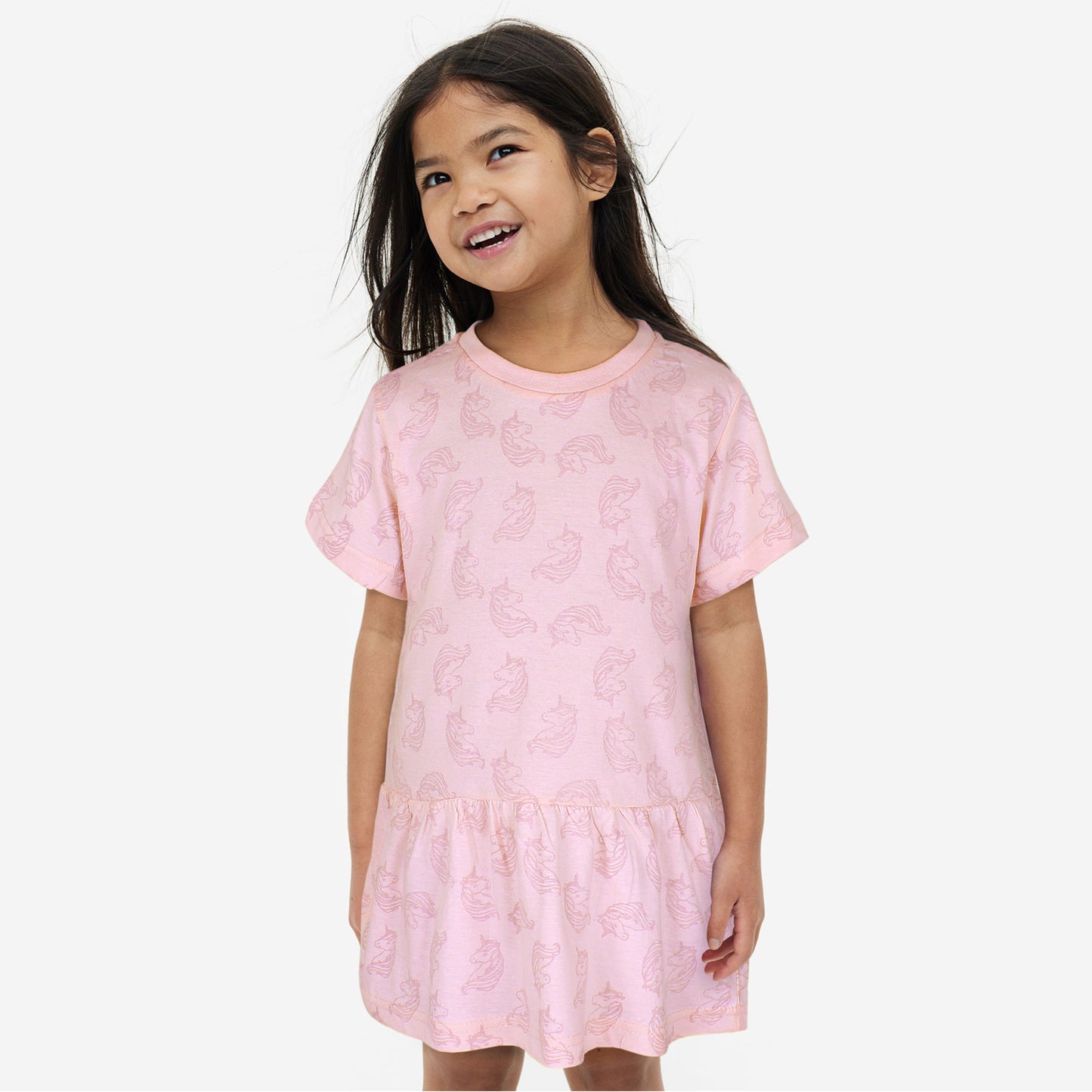 Tessentials All over Unicorn Girls Frock-KFRK-2112