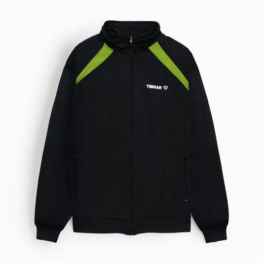 Tibhar Zipper jacket-Kids-2024-Black lime - FactoryX.pk