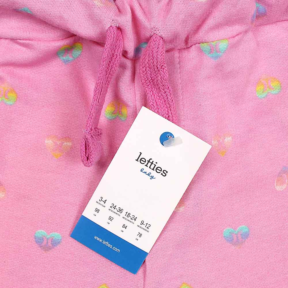 Leftie Mini Heart printed nicker-KNKR-0110-Pink - FactoryX.pk