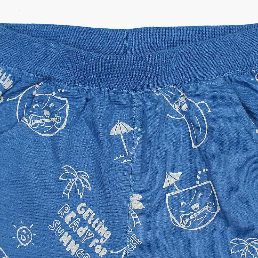 Zara Getting Ready  Nicker For Kids-KNKR-0100-Ocean Blue - FactoryX.pk