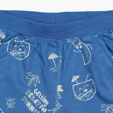 Zara Getting Ready  Nicker For Kids-KNKR-0100-Ocean Blue - FactoryX.pk