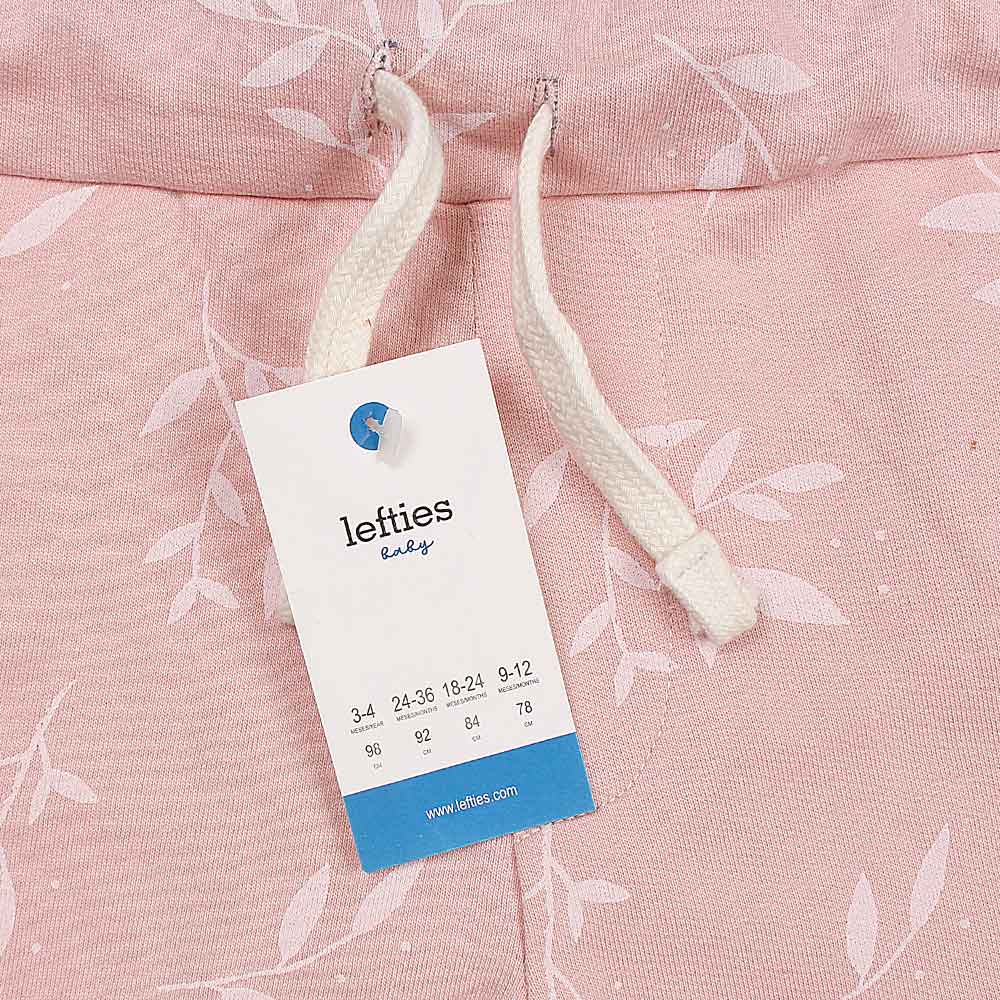 leftie Leaf printed nicker-KNKR-0106-Peach - FactoryX.pk