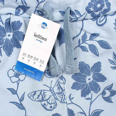 Lefties Flower print Nicker for kids-KNKR-0099-Light Sky - FactoryX.pk