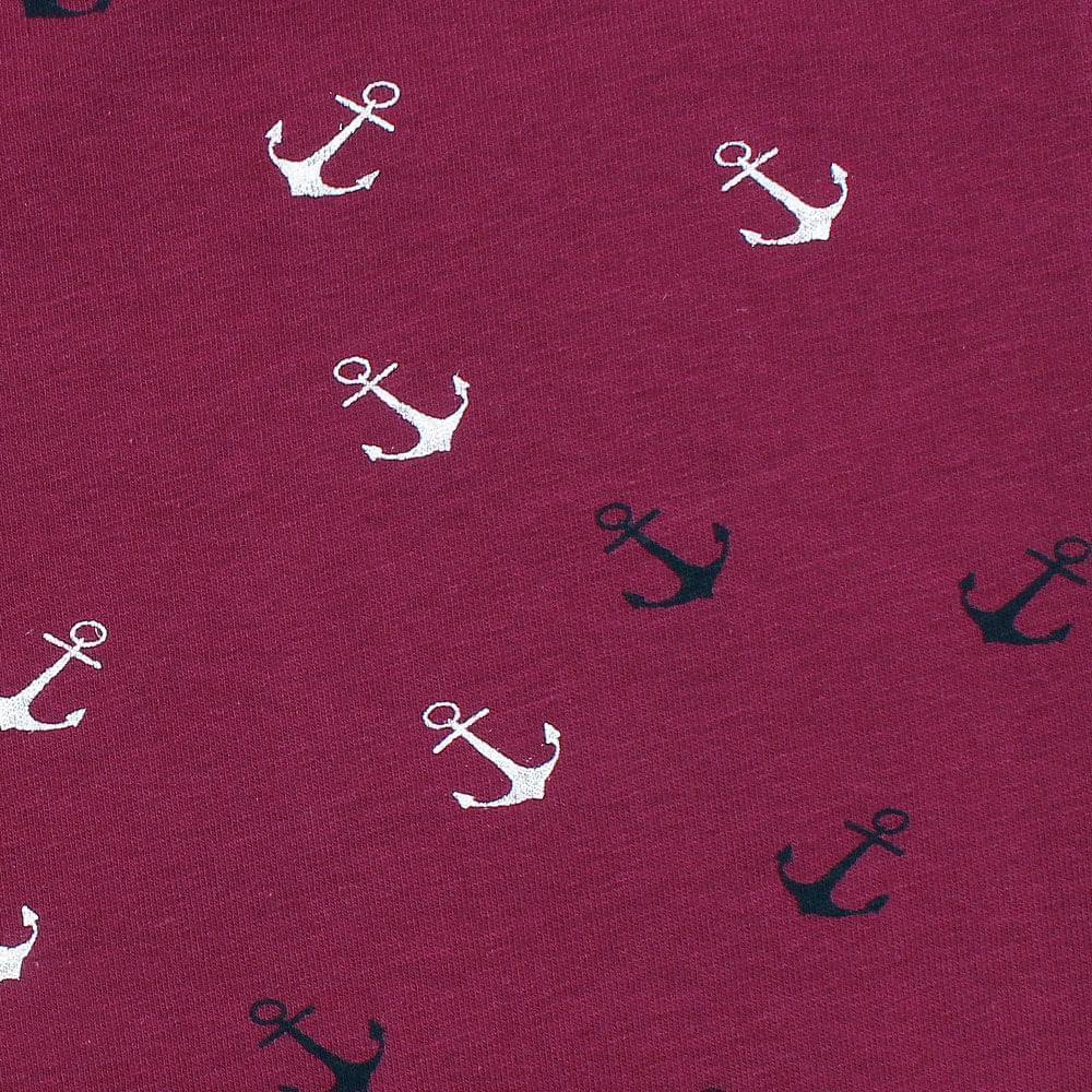 Anchor Printed Trouser For Her-LTRS-0032-Red-LT204